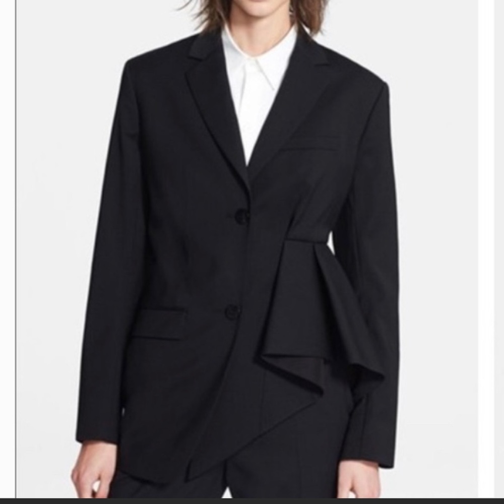 COPY - Theory Jester Asymmetric Ruffle Blazer